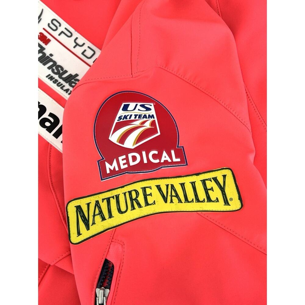Spyder US Ski Medical Team Softshell Jacket Womens 3XL Neon Pink Full Zip - Picture 4 of 11